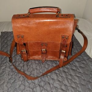 Leather bag briefcase